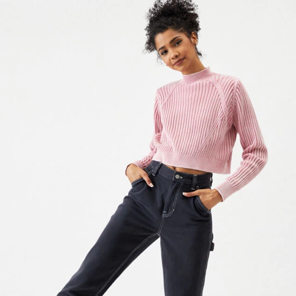 Lottie Moss Ribbed Knit Sweater
